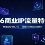 2026商业IP流量特训营：精准定位老板人设，搭建长效稳定内容体系-网创在线