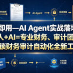 学完即用—AI Agent实战落地课：一人+AI=专业财务、审计团队，解锁财务审计自动化全新工作模式（更新0804）-网创在线