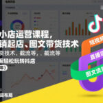 抖音小店运营课程，不动销起店、图文带货技术、截流等，三频共振轻松玩转抖店(更新26年08月)-网创在线