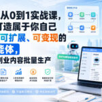Codex从0到1实战课，手把手打造属于你自己可运行、可扩展、可变现的私有智能体，赋能工作副业内容批量生产-网创在线
