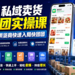 供货商私域卖货快团团实操课，帮助1W+供货商快速入局快团团-网创在线