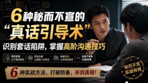 （20113期）付费文章：6种秘而不宣的“真话引导术”识别套话陷阱，掌握高阶沟通技巧-网创在线