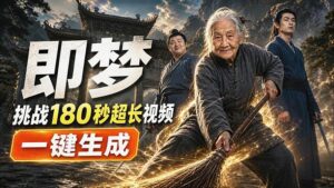 (20112期)即梦挑战180秒超长视频!一键生成3分钟电影?完整制作流程详细分享!-网创在线