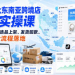 TikTok东南亚跨境店完整实操课｜入驻开店、选品上架、发货回款、达人流量全流程落地-网创在线
