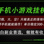 （20096期）这才是真正可落地项目！每天十几分钟就够了，轻松日入500+，长期稳定可做！-网创在线
