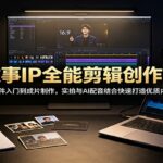 故事IP全能剪辑创作课：从软件入门到成片制作，实拍与AI配音结合快速打造优质内容-网创在线