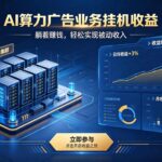 （19772期）AI算力广告业务｜AI时代个人或工作室新赛道-网创在线