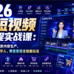 2026 AI短视频全流程实战课：从账号起号到爆款内容生产，掌握AI创作、数字人、带货变现全链路玩法-网创在线