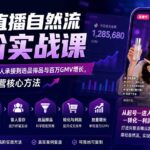 抖音直播自然流高阶实战课：从0-1冷启动、留人承接到选品排品与百万GMV增长，掌握直播运营核心方法-网创在线