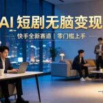 （19577期）别乱找副业了，快手 AI 短剧零门槛长久被动增收-网创在线