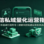 微信私域量化运营指南:搭建账号基建打造热号,脱敏风控规避运营各类高危风险-网创在线