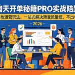 （19579期）2026淘天开单秘籍PRO实战陪跑课程-更新：全套落地运营玩法，一站式解决淘宝流量低、不出单难题-网创在线
