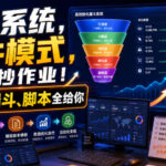 賺钱系统，超牛模式，直接抄作业！广告、漏斗、脚本全给你【原创双语字幕】-网创在线