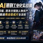 2026 AI漫剧工业化实战课-更新：从网文选本改编、剧本分镜到人物资产与图生视频，跑通商业级成片全流程-网创在线