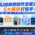 AI视频频创作全能课！5大模块打包学：电影、动画、UGC、广告、提示词，零基础也能玩转AI创作！【原创双语字幕】-网创在线