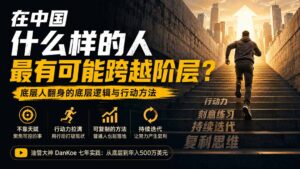付费文章:在中国什么样的人最有可能跨越阶层?底层人翻身的方法!-网创在线