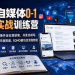 外贸自媒体0-1获客实战训练营｜谷歌精准搜客、海外全社媒获客、开发信撰写、报价收款、账号环境搭建、SOHO避坑全流程教程-网创在线