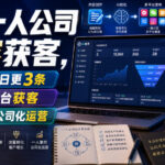 AI一人公司内容获客，轻松日更3条，多平台获客，一人公司化运营（更新0827）-网创在线