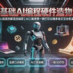 0基础AI编程硬件造物课｜机器人组装拆解语音编程，AI三维建模一键打印云端本地交互全套实操教学-网创在线