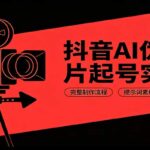 抖音AI伪纪录片起号实战课：完整制作流程，提示词素材，对标账号分析-网创在线