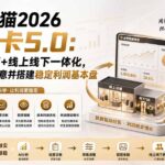 淘宝天猫2026破局卡5.0：AI重构经营+线上线下一体化，用数据看清生意并搭建稳定利润基本盘-网创在线