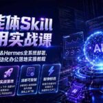 智能体Skill应用实战课：OpenClaw&Hermes全系统部署，图文视频自动化办公落地实操教程-网创在线