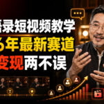 名人语录短视频教学，2026年最新赛道，涨粉变现两不误-网创在线
