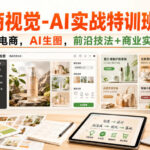 电商视觉-AI实战特训班第55期，干电商，AI生图，前沿技法+商业实战-网创在线