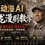 呆呆动漫AI李云龙漫剧教学，从人设复刻、脚本改编、画面生成、动态配音到剪辑全流程一节课讲透-网创在线