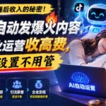 躺赚睡后收入的秘密！AI 自动发爆火内容，帮企业运营收高费，一次设置不用管【原创双语字幕】-网创在线