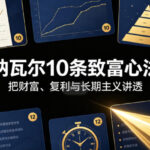 付费文章：纳瓦尔10条致富心法-网创在线