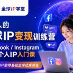 普通人的全球IP变现训练营，Facebook/Instagram全球个人IP入门课，零基础全球社媒课程-网创在线