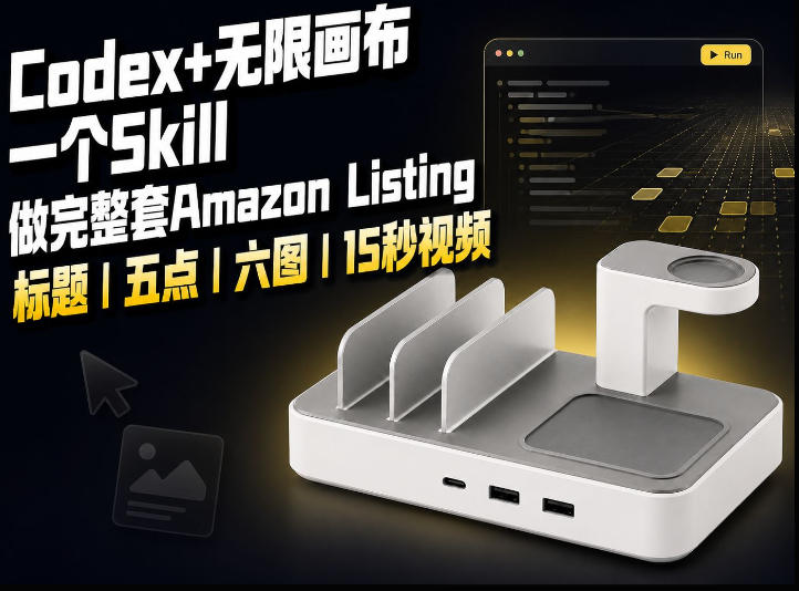 我用一个Codex Skill做完Amazon Listing：标题、五点、六图和视频全流程-网创在线