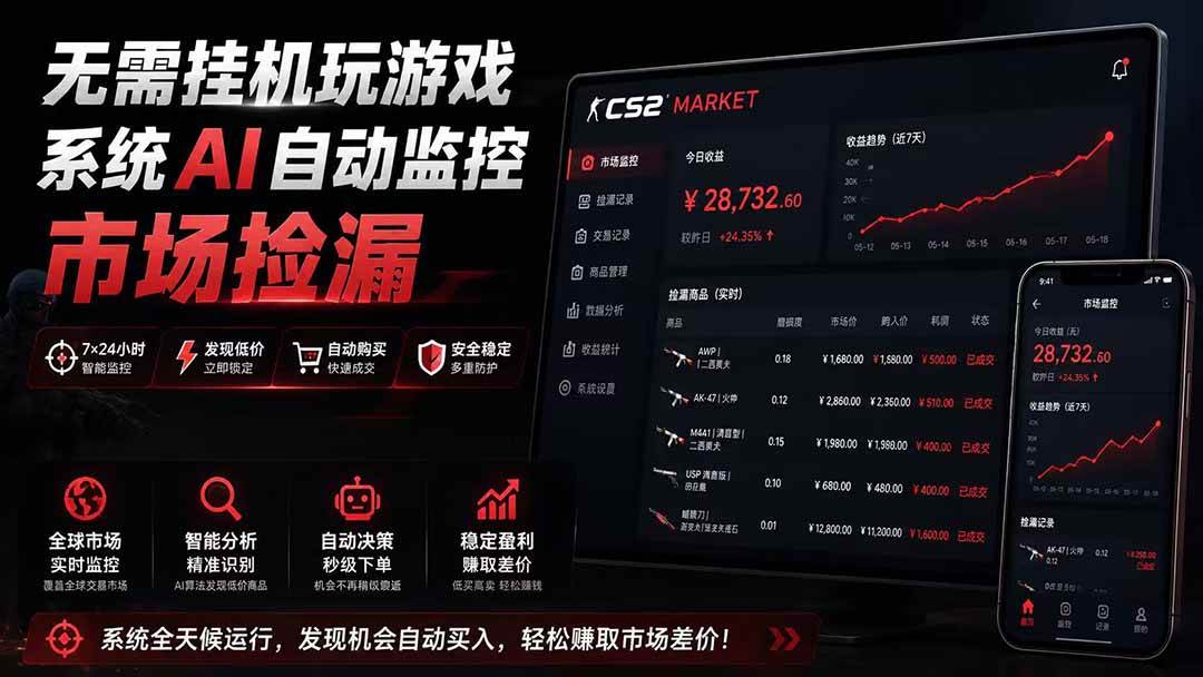 (19555期)系统AI自动监控市场捡漏,不用玩游戏|只需要一部手机|支持任何形式数据验证 (19555期)系统AI自动监控市场捡漏,不用玩游戏|只需要一部手机|支持任何形式数据验证