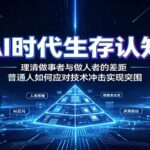 AI时代生存认知：理清做事者与做人者的差距，普通人如何应对技术冲击实现突围-网创在线