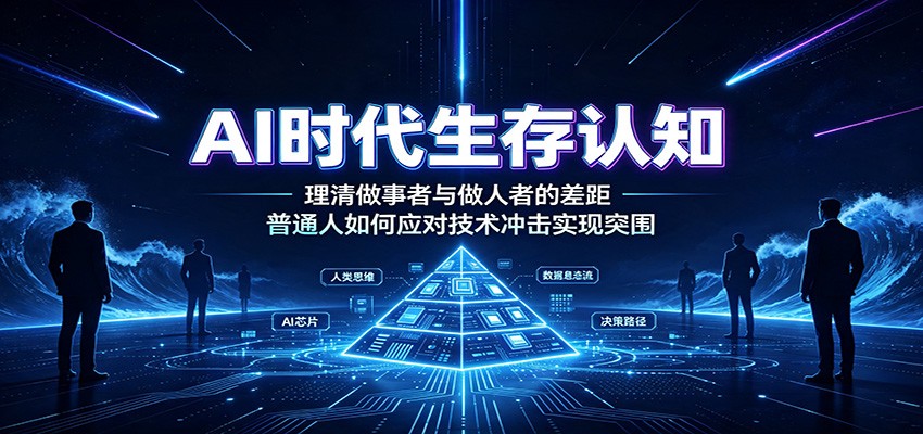 图片[1]-AI时代生存认知：理清做事者与做人者的差距，普通人如何应对技术冲击实现突围