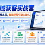 AI全域获客实战营，五大板块，全网布局，每天轻松引流100人-网创在线