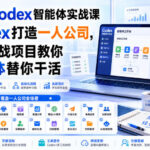 2026 Codex智能体实战课，用Codex打造一人公司，20个实战项目教你AI智能体替你干活-网创在线