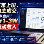 白天正常上班，店铺自主成交，做多多虚拟每月新增1-3W稳定被动收入【揭秘】-网创在线