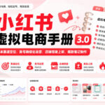 小红书虚拟电商手册3.0，零成本赛道定位、账号精细化运营、店铺搭建上架、爆款笔记制作-网创在线