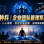 商战特种兵｜企业团队管理系统实战课人才培育・人心凝聚・责任机制搭建・业绩落地增长全套打法-网创在线