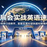 外贸展会实战英语速成课：全业务场景口语教学，配套实景对话快速对接海外客商-网创在线