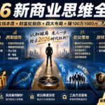 2026新商业思维全体系：自测思维维度×金钱本质×财富轮到你×四大布局×赚100万1000万选人×股权坑×赛道-网创在线