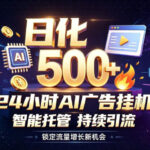 稳定日化500+，不用人工值守的，在家把握流量变现新机遇【揭秘】-网创在线