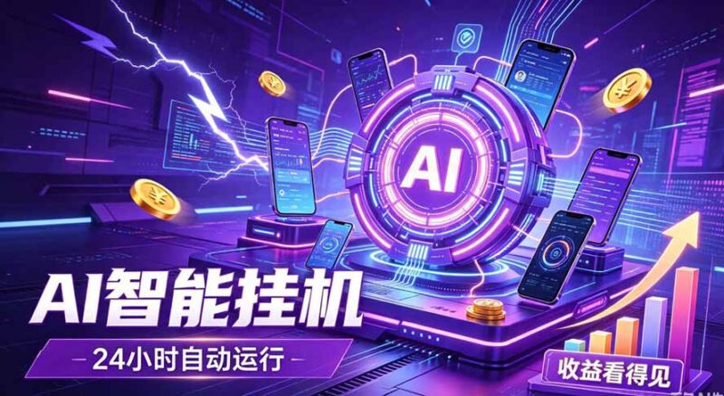 AI智能广告挂机，躺赚新模式 设备托管运行，解放双手持续变现-网创在线