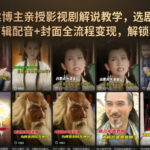 抖音90W粉丝博主亲授影视剧解说教学，选剧选题+文案模板+AI指令+剪辑配音+封面全流程变现，解锁精选独家收益-网创在线