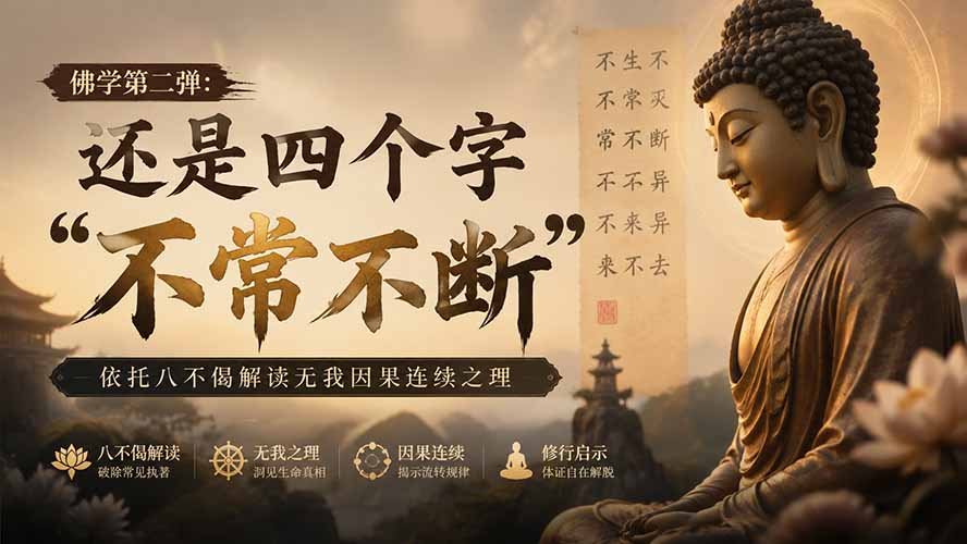 图片[2]-付费文章：佛学第二弹：还是四个字“不常不断”依托八不偈解读无我因果连续之理