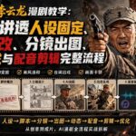 （20107期）呆呆动漫AI李云龙漫剧教学：一节课讲透人设固定、脚本魔改、分镜出图、动态生成与配音剪辑完整流程-网创在线