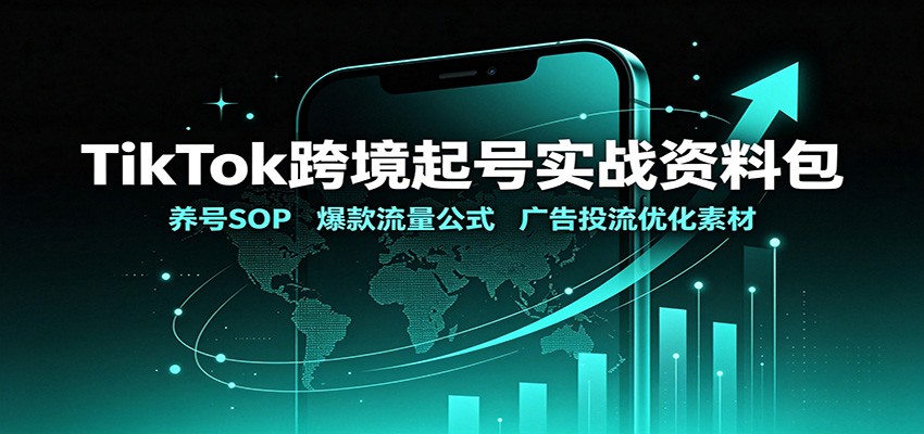 TikTok跨境起号实战资料包:养号SOP,爆款流量公式,广告投流优化素材-网创在线