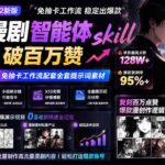抖音漫剧智能体skill实战｜破百万赞漫创作落地指南，免抽卡工作流配套全套提示词素材-网创在线